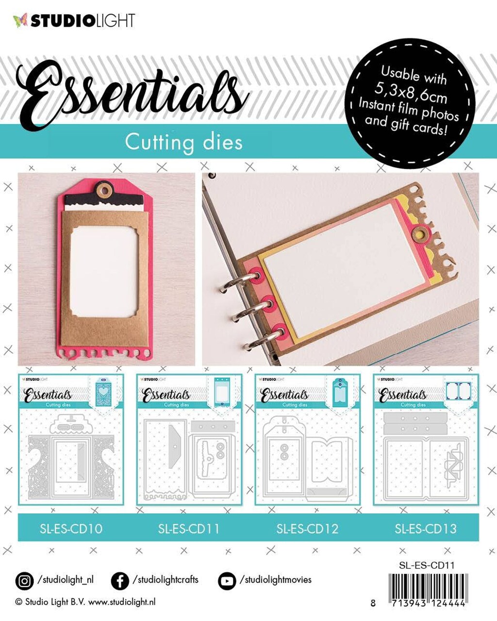 Studio Light SL Cutting Die Instant film photo frames Essentials 142x134mm nr.11